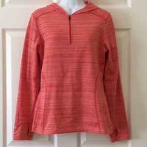 Hoodie workout jacket for chilly days